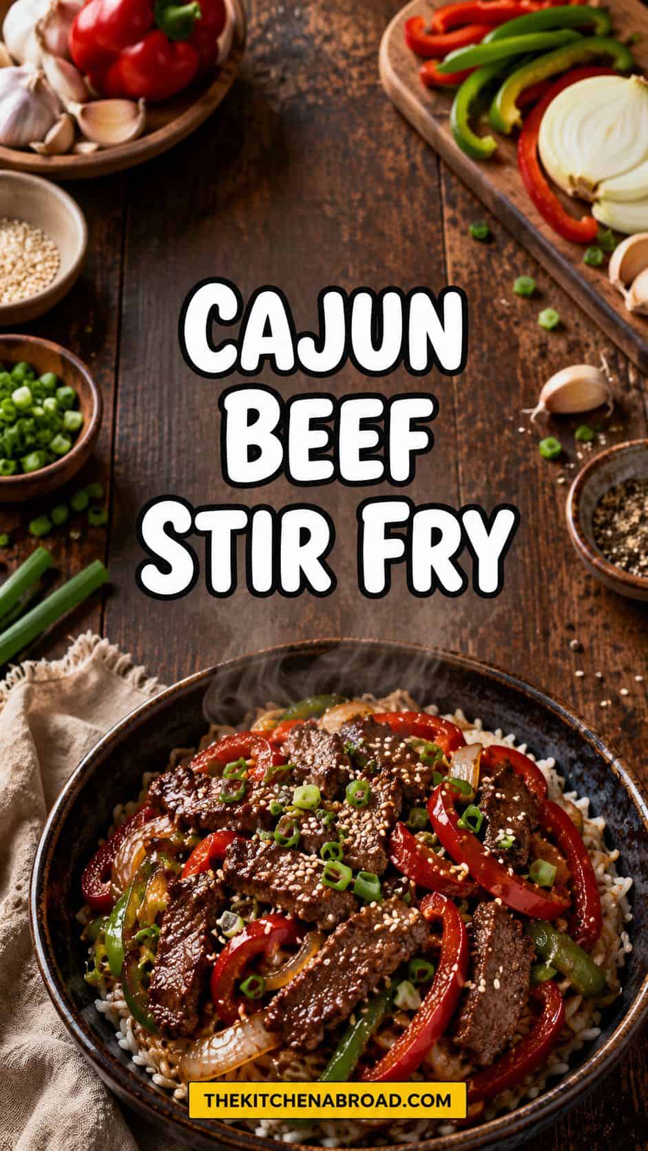 Cajun Beef Stir Fry Recipe (Spicy, 20-Minute Weeknight Dinner) pPIN