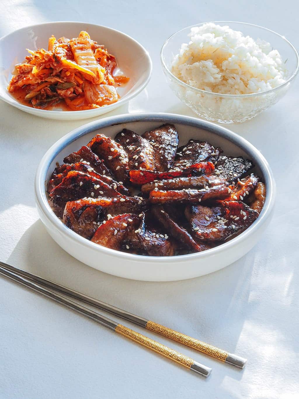 Asian Style Pan Fried Pork Belly Recipe (Korean Inspired Flavors)