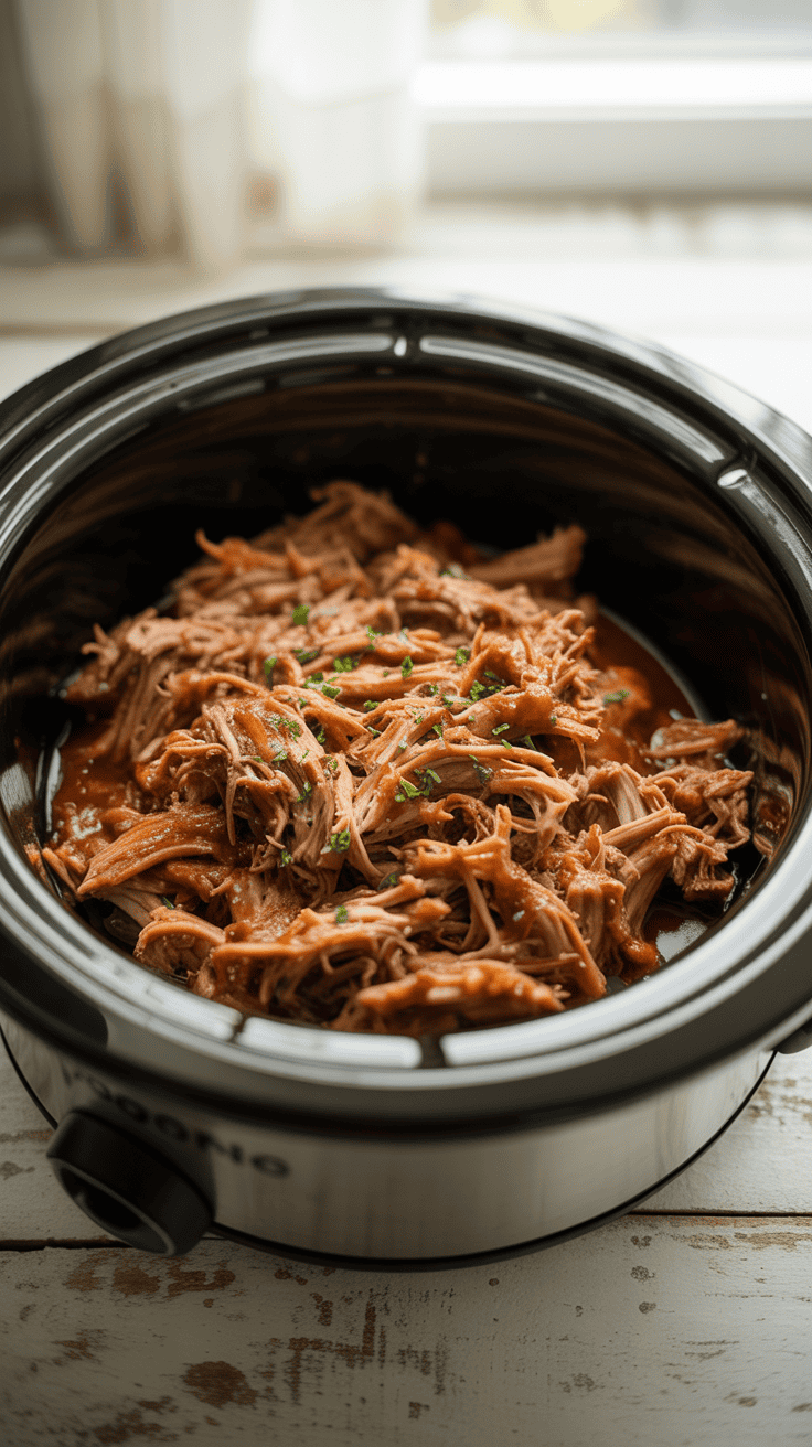 Crockpot Pulled Pork with BBQ Sauce Recipe