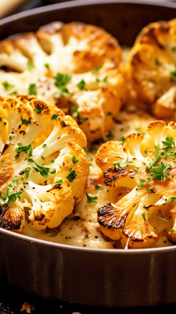 Garlicky Roasted Cauliflower Steaks Recipe