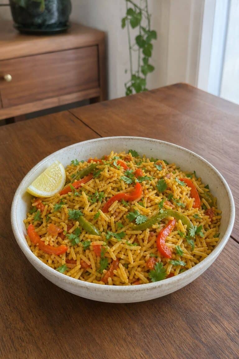 Capsicum Rice Recipe: A Colorful and Healthy One-Pot Meal