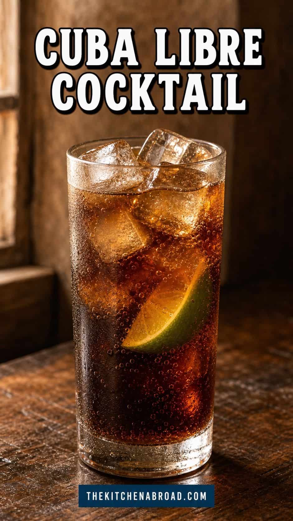 Cuba Libre Cocktail Recipe Cuba Libre cocktail recipe with cola, lime, and ice