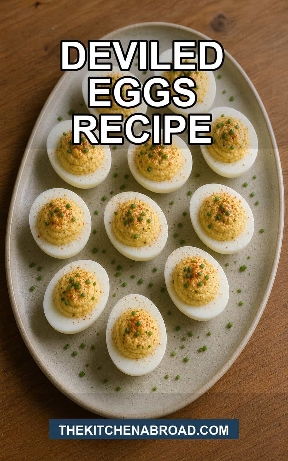 Deviled Eggs Recipe Pinterest pin for Deviled Eggs Recipe
