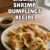 Easy Chicken and Shrimp Dumplings Using Wonton Wrappers Chicken and shrimp dumplings recipe pin with pan-fried wonton dumplings.