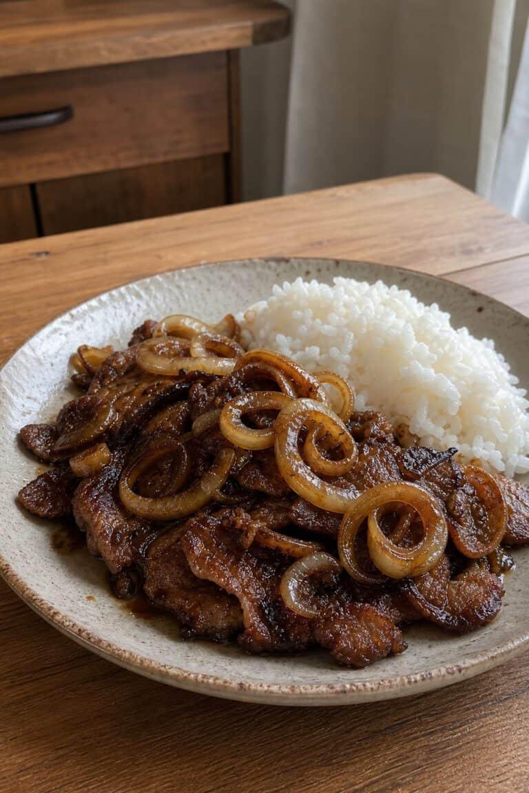 Pork Bistek Tagalog Recipe With Caramelized Onions