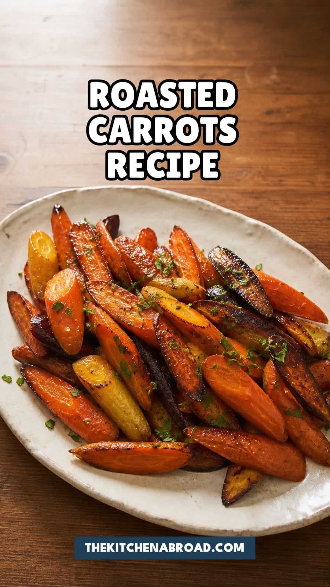 Roasted Carrots with Honey Glaze Roasted carrots with honey glaze Pinterest pin
