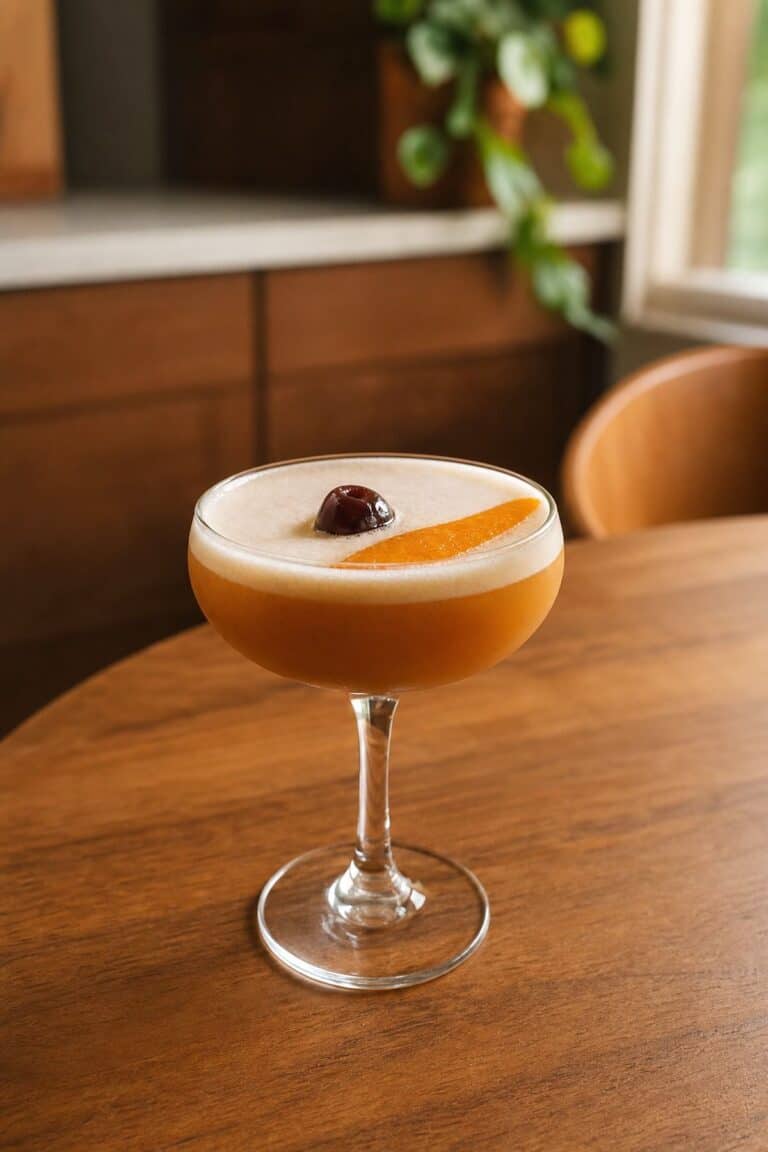 Sweet Potato Whiskey Sour Recipe with Roasted Syrup