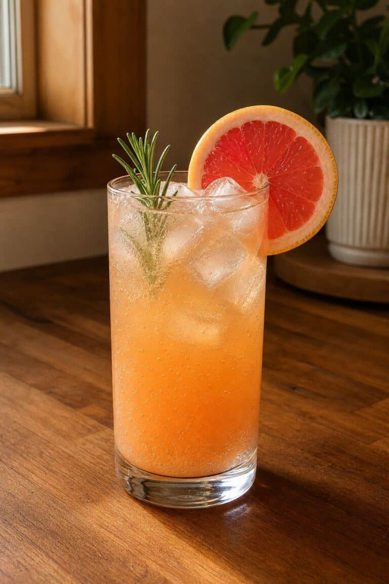 Turmeric Ginger Grapefruit Mocktail Recipe