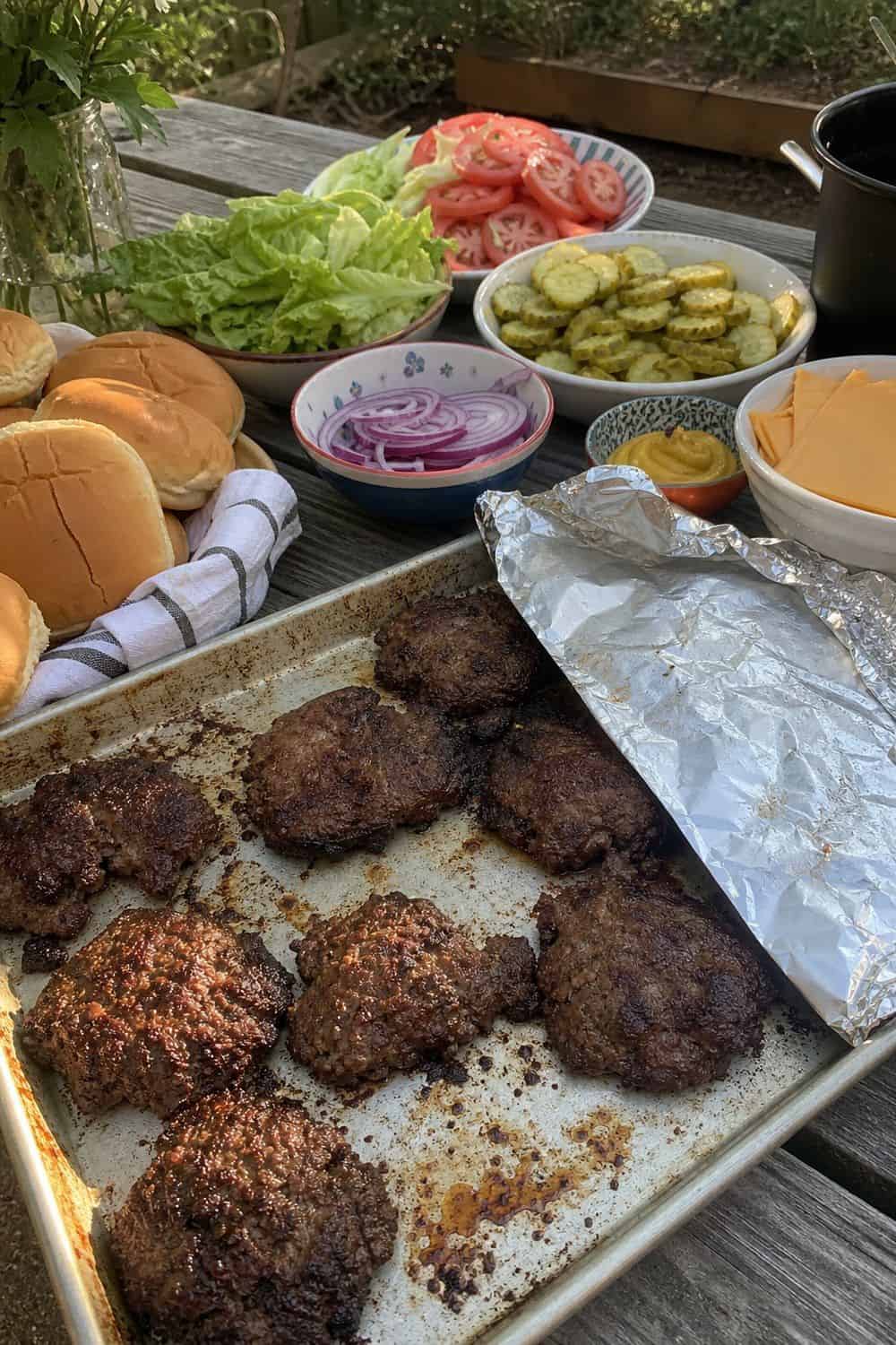 25 Backyard BBQ Food Ideas for a Crowd-Pleasing Summer Menu 1. Smash Burgers on a Sheet Pan for backyard BBQ food ideas