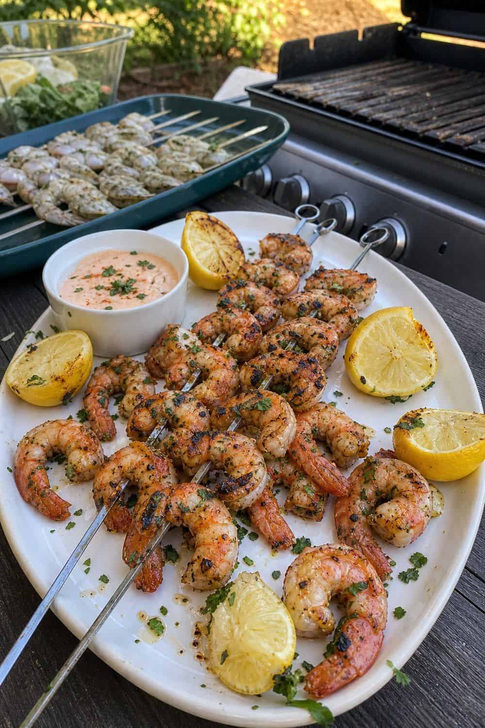 25 Backyard BBQ Food Ideas for a Crowd-Pleasing Summer Menu 5. Grilled Shrimp Skewers for backyard BBQ food ideas