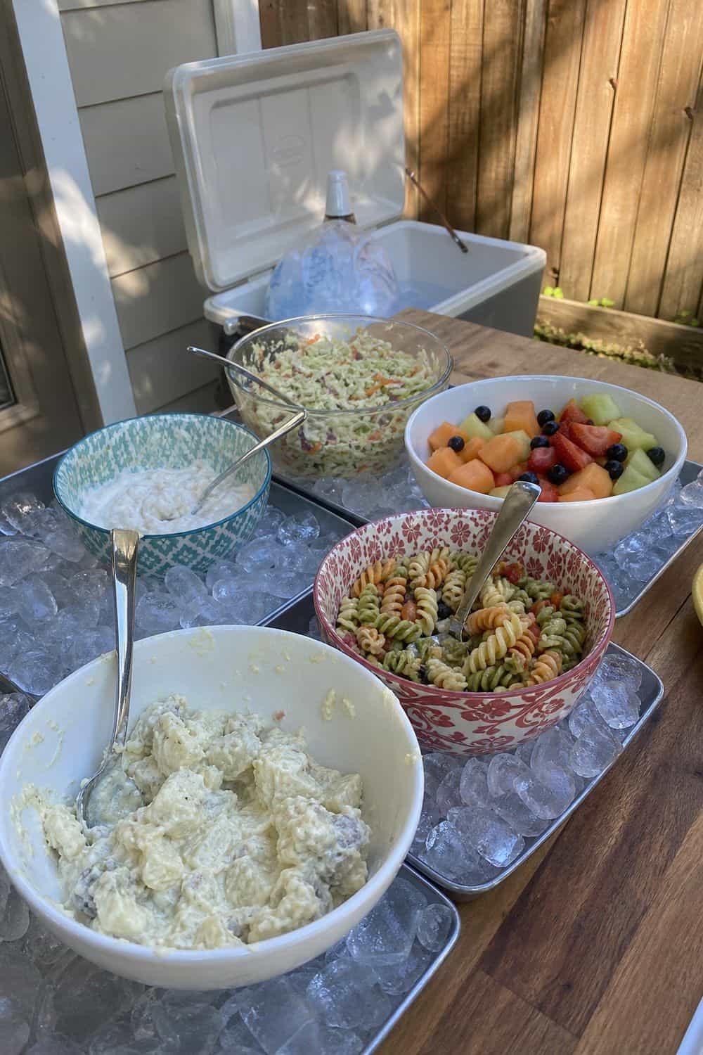 25 Backyard BBQ Food Ideas for a Crowd-Pleasing Summer Menu 21. Cold Sides Over Ice for backyard BBQ food ideas