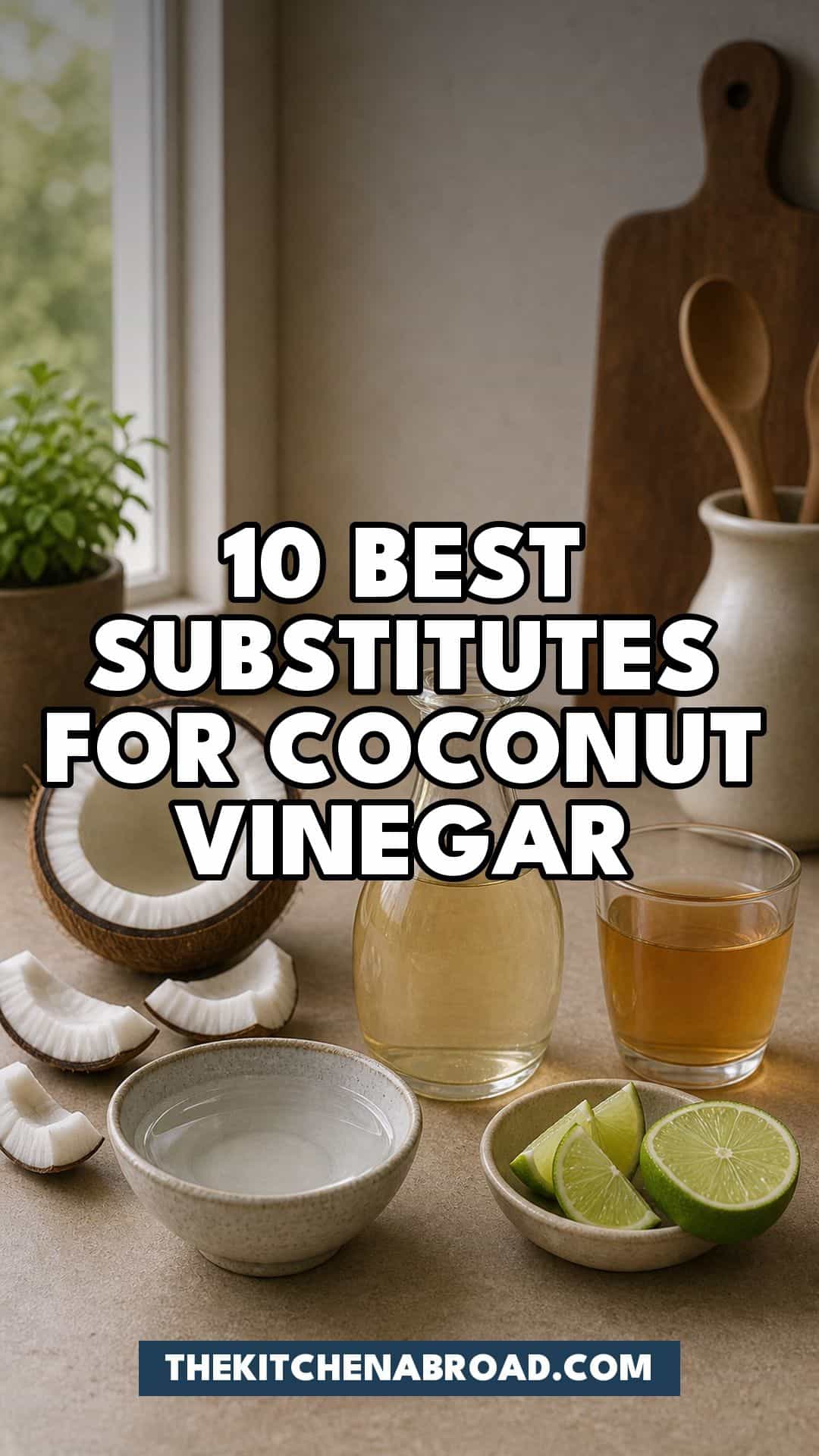 Pinterest pin for 10 Best Substitutes for Coconut Vinegar