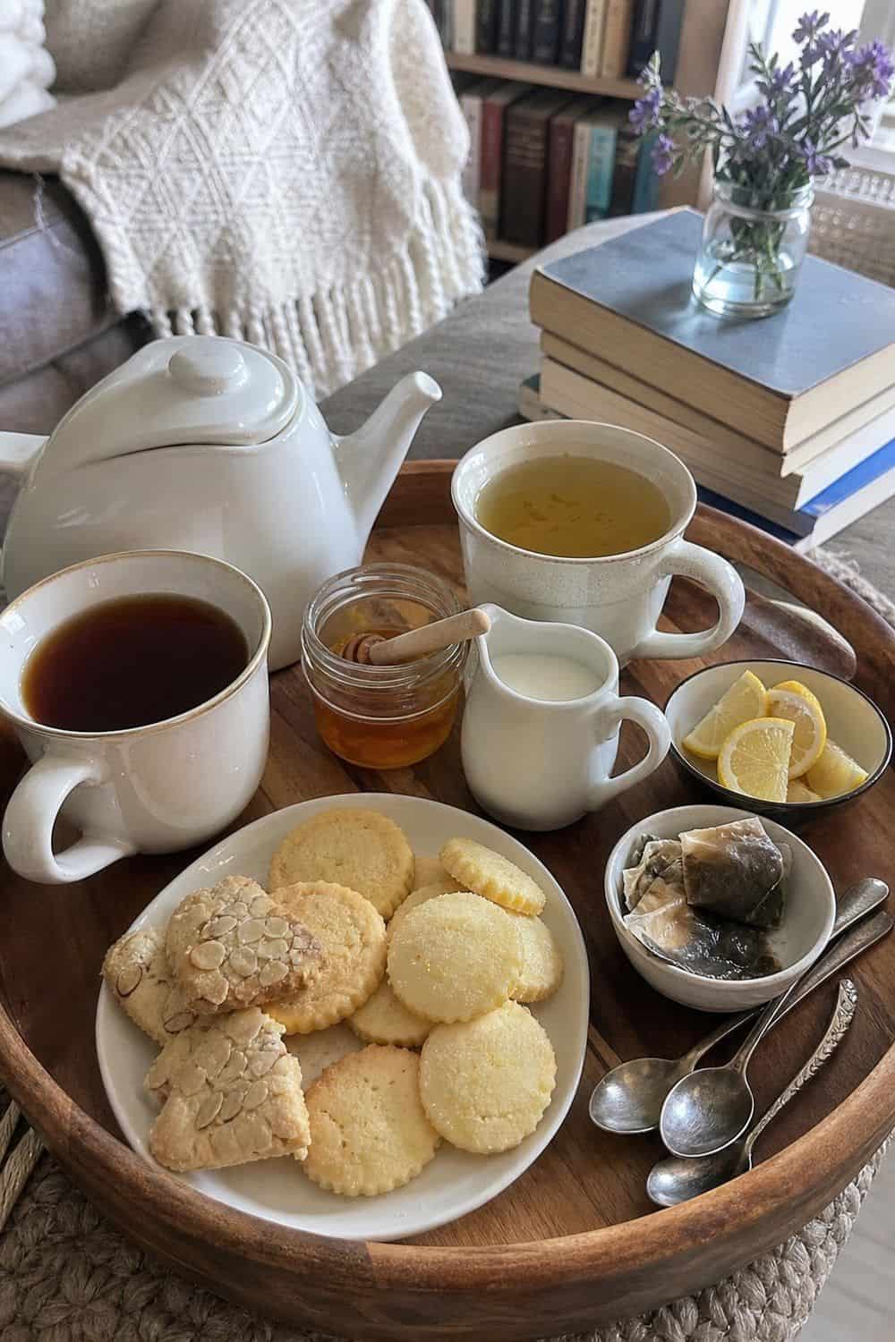 25 Book Club Food Ideas for Easy Conversation and Snacking 14. Pair Tea With Shortbread Cookies for book club food ideas