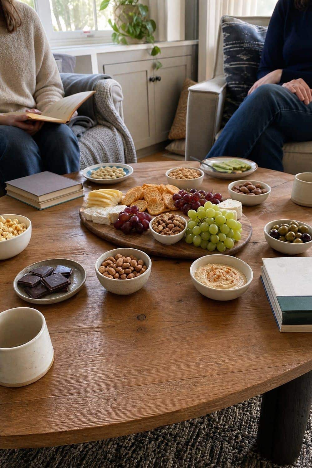 25 Book Club Food Ideas for Easy Conversation and Snacking 23. Arrange a Coffee Table Spread for book club food ideas