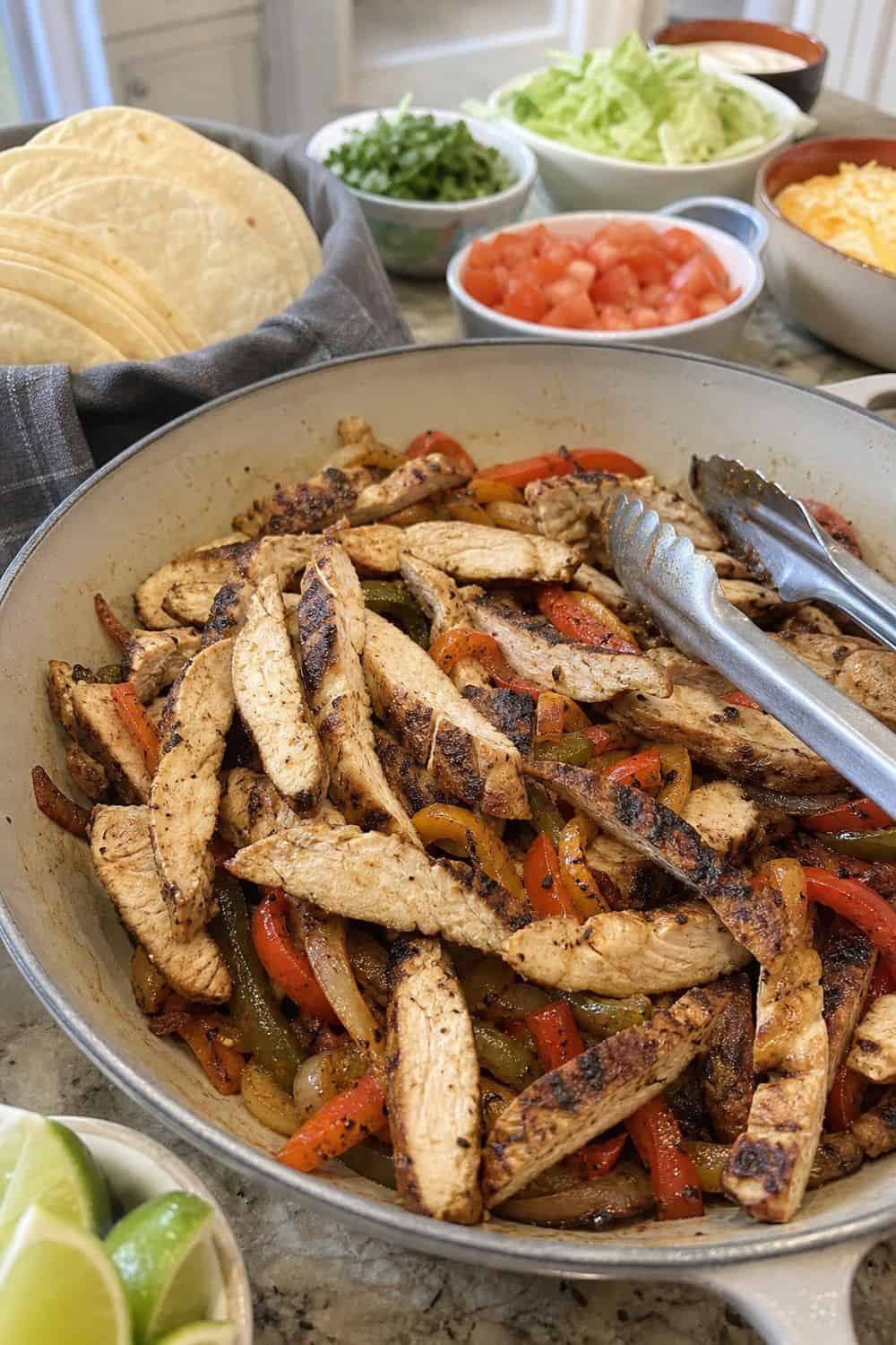 25 Cinco de Mayo Taco Bar Ideas for a Colorful Self-Serve Spread cinco de mayo taco bar ideas section 05 add grilled chicken fajita strips