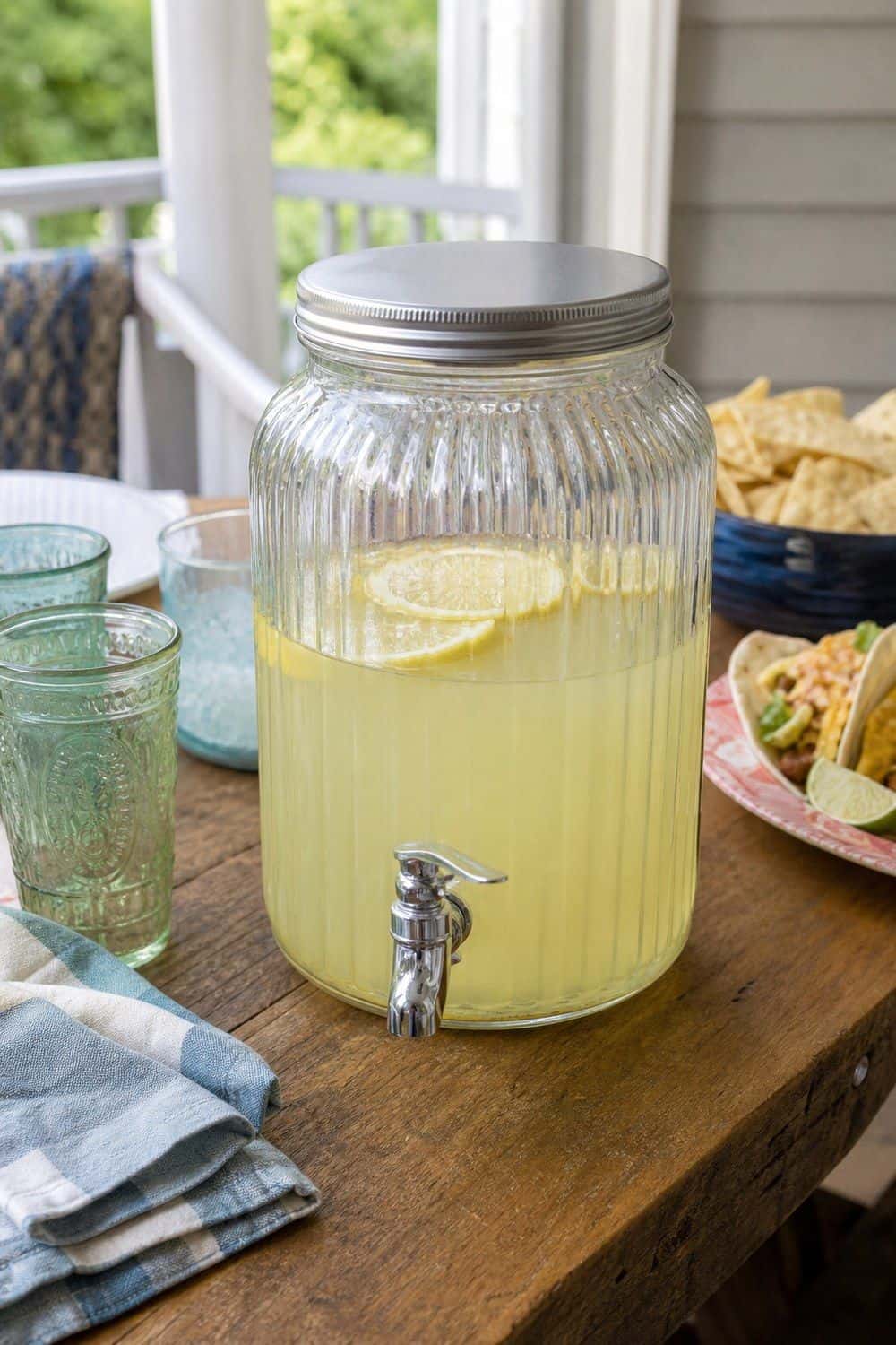 20 Best Drink Dispensers and Pitchers Worth Buying drink dispensers and pitchers 06 mason jar drink dispenser for casual porch drinks