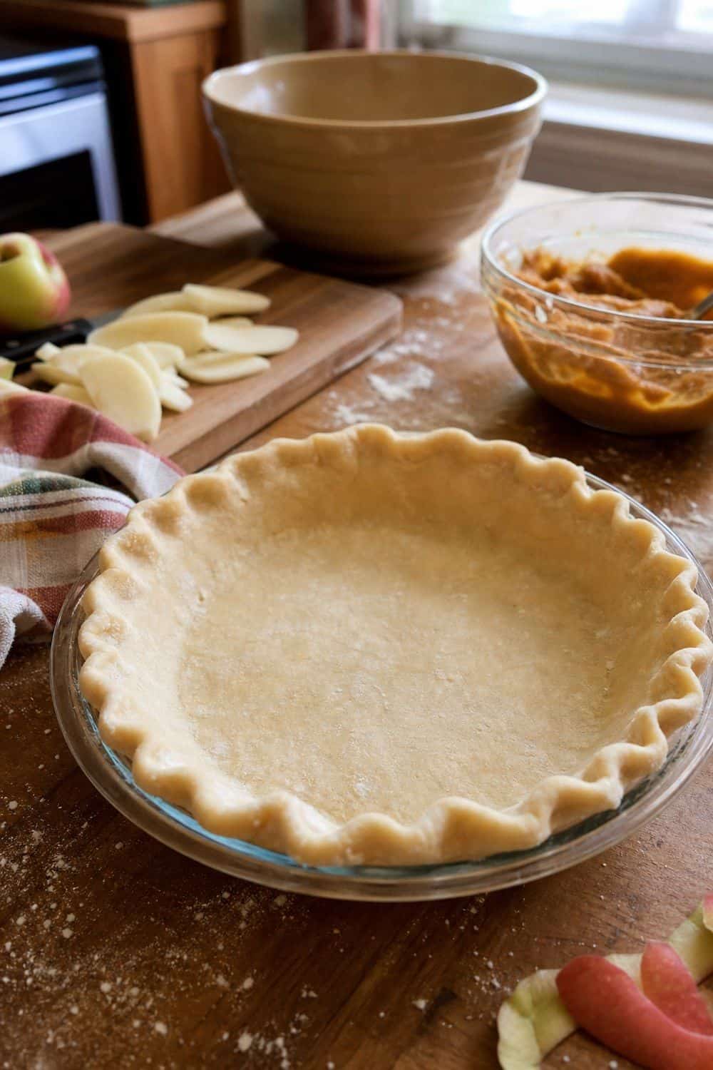 25 Best Fall Baking Supplies Worth Buying Glass Pie Plate for Apple and Pumpkin Pies for fall baking supplies in a casual home kitchen