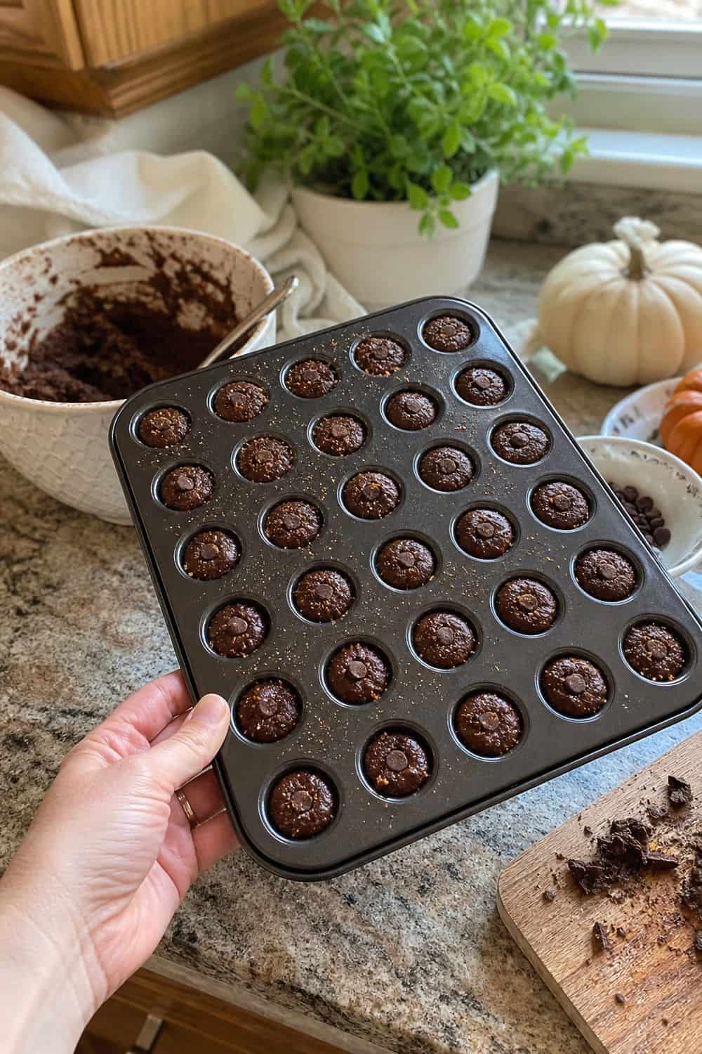 25 Best Fall Baking Supplies Worth Buying Mini Muffin Pan for Bite-Size Fall Treats for fall baking supplies in a casual home kitchen