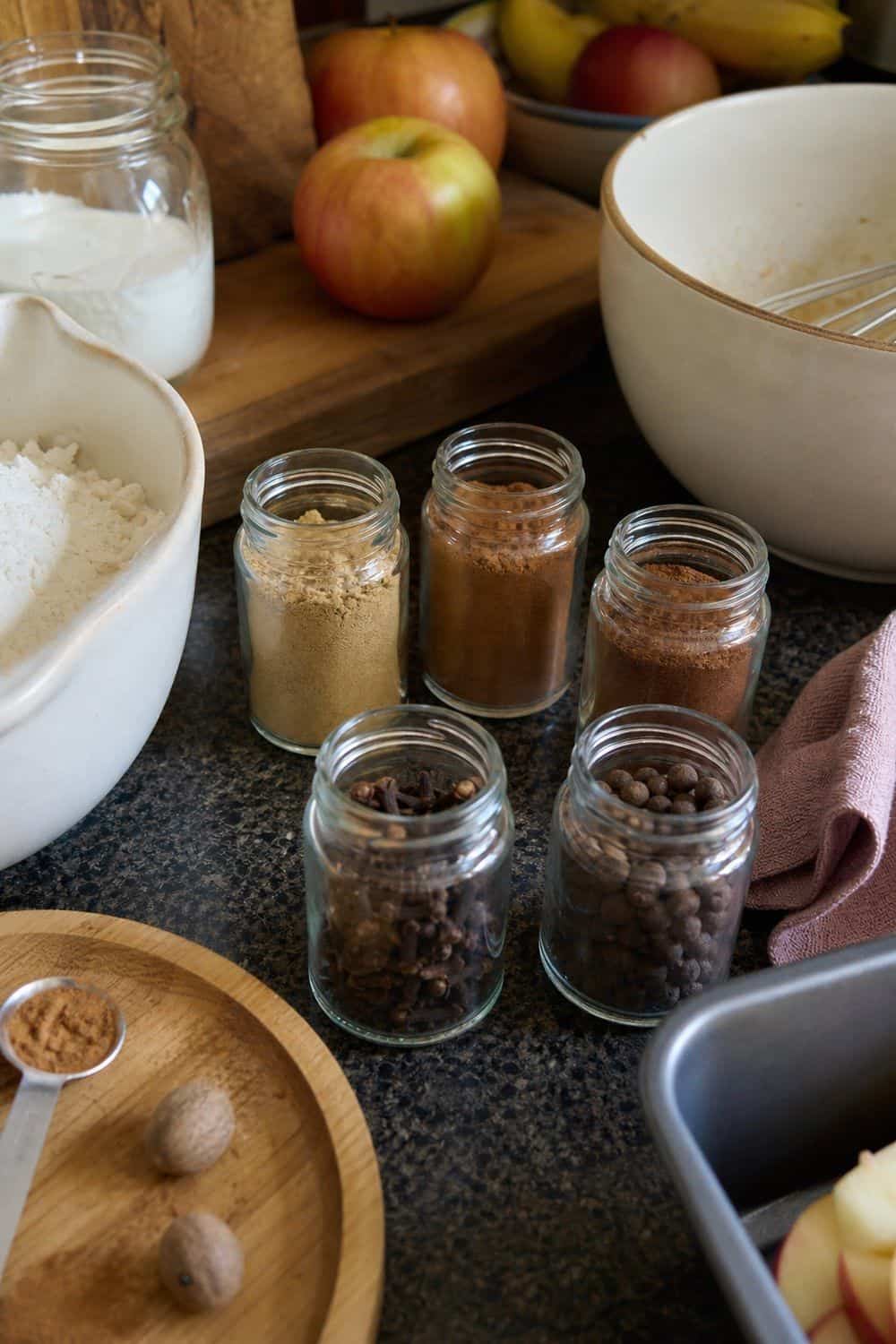 25 Best Fall Baking Supplies Worth Buying Spice Jars for Cinnamon and Baking Spices for fall baking supplies in a casual home kitchen