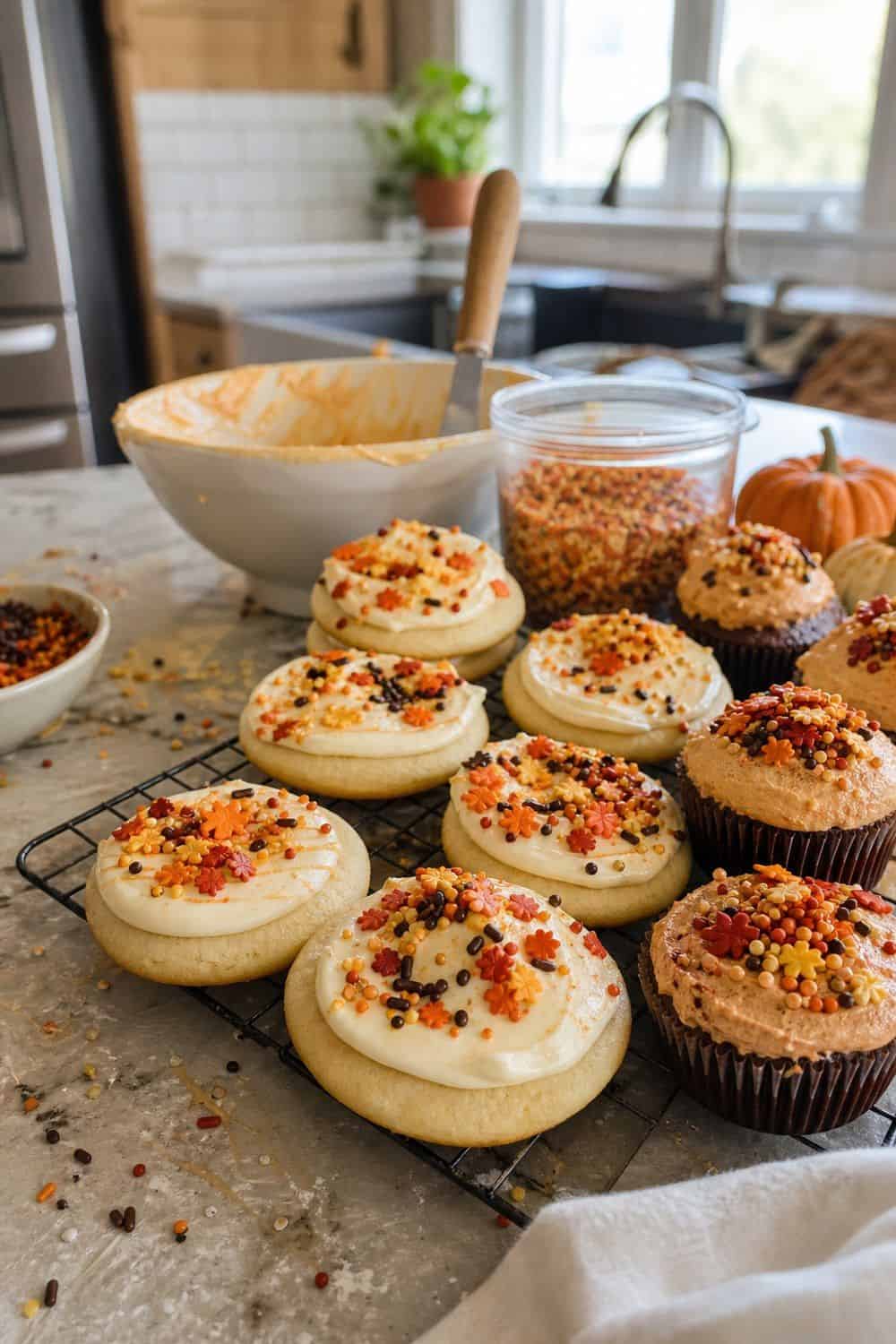 25 Best Fall Baking Supplies Worth Buying Fall Sprinkles for Quick Seasonal Finishing for fall baking supplies in a casual home kitchen