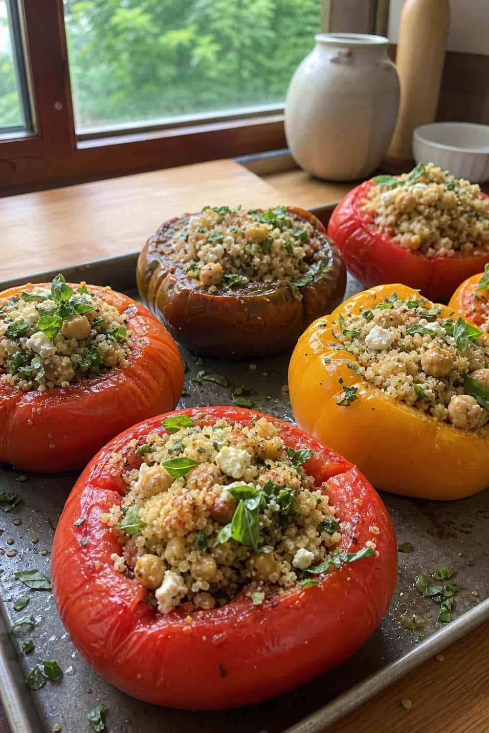 15 Farm Stand Dinner Ideas for Cozy Food Moments Stuffed Heirloom Tomatoes