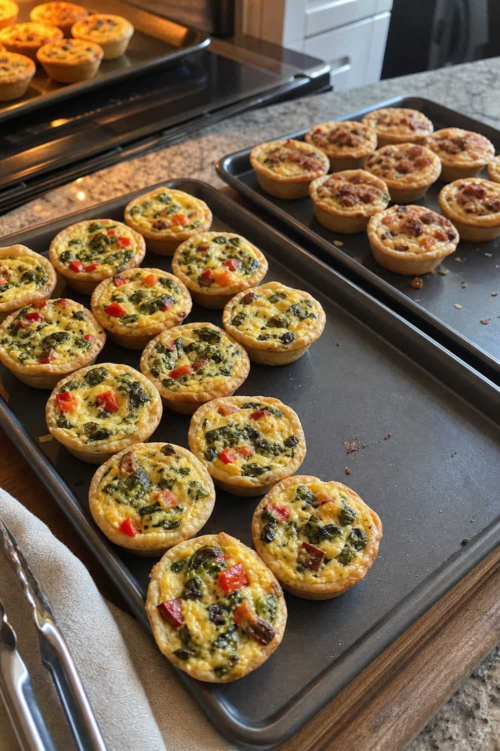 25 Graduation Brunch Hosting Ideas for an Open-House Crowd graduation brunch hosting ideas 06 make mini quiches for easy refills