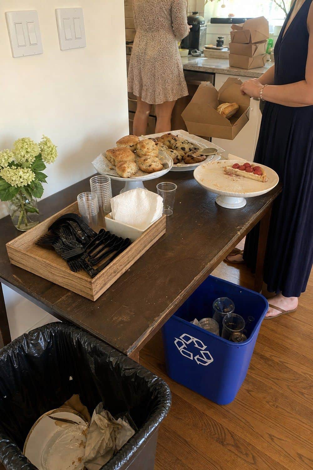 25 Graduation Brunch Hosting Ideas for an Open-House Crowd graduation brunch hosting ideas 25 set up trash recycling and take home boxes
