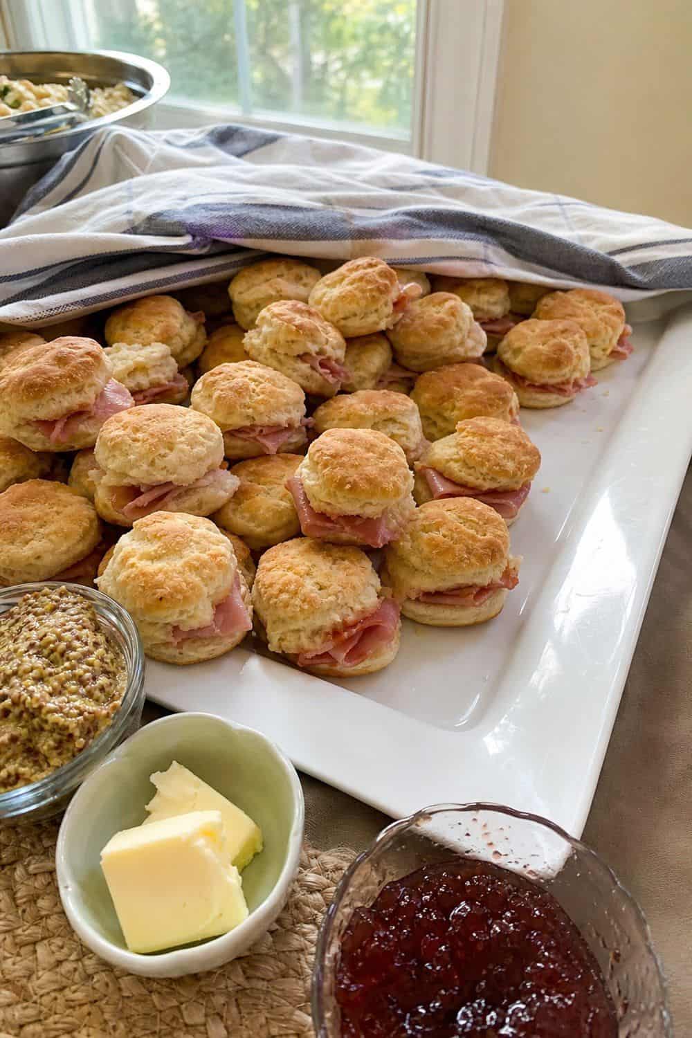 25 Graduation Party Food Ideas for a Crowd-Friendly Buffet Serve Ham Biscuits for a Make-Ahead Bite for a graduation party buffet