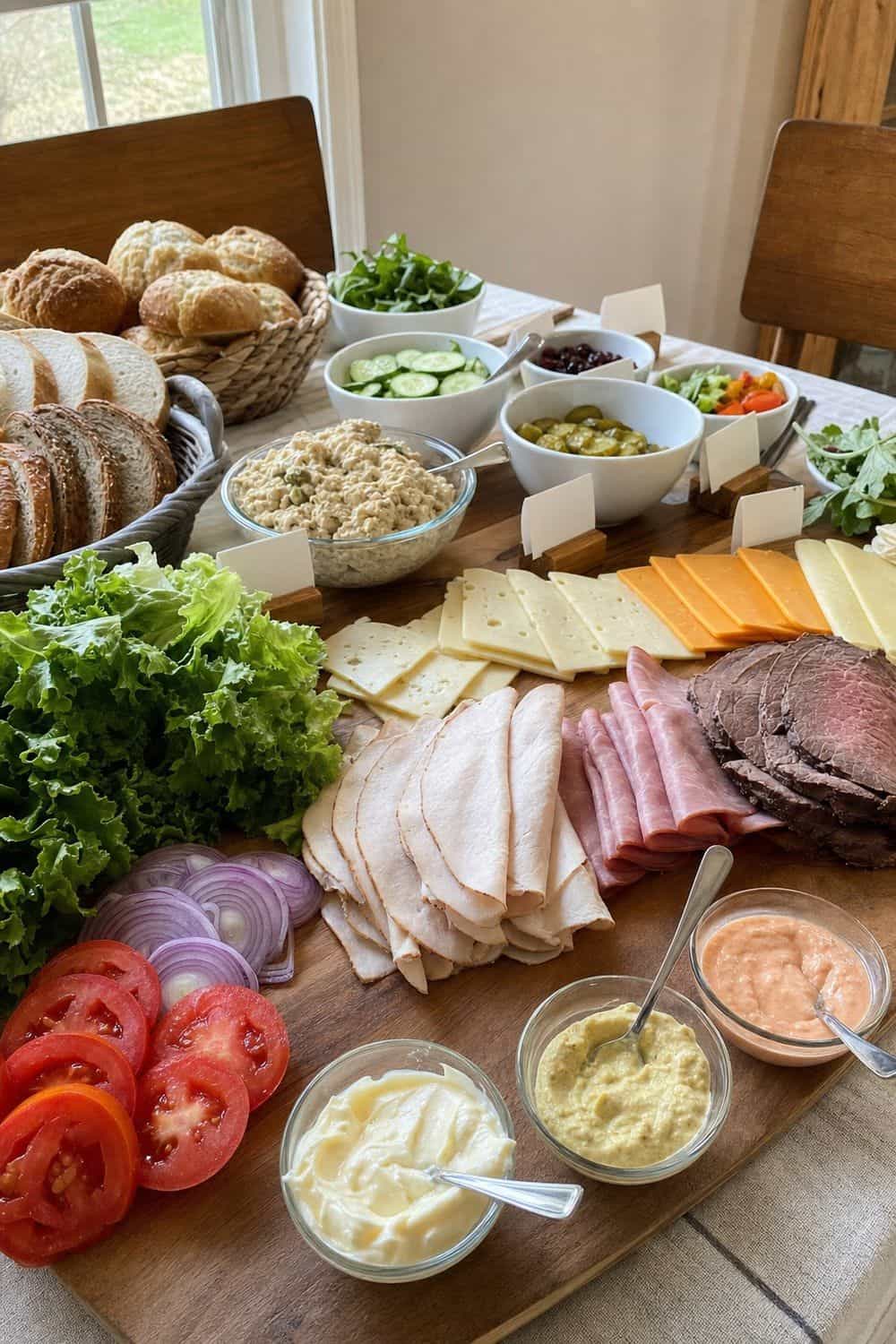25 Graduation Party Food Ideas for a Crowd-Friendly Buffet Add a DIY Sandwich Bar for a graduation party buffet