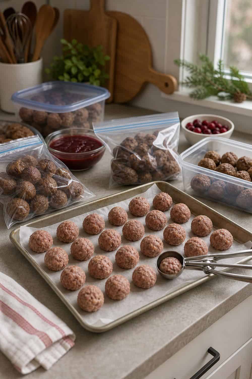 20 Holiday Freezer Prep Ideas That Make Life Easier Party Meatballs Before the Rush for holiday freezer prep