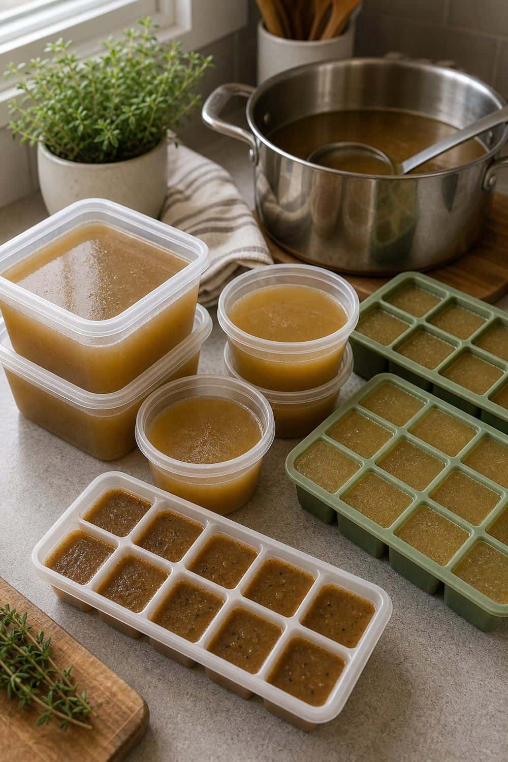 20 Holiday Freezer Prep Ideas That Make Life Easier Gravy or Stock in Usable Amounts for holiday freezer prep