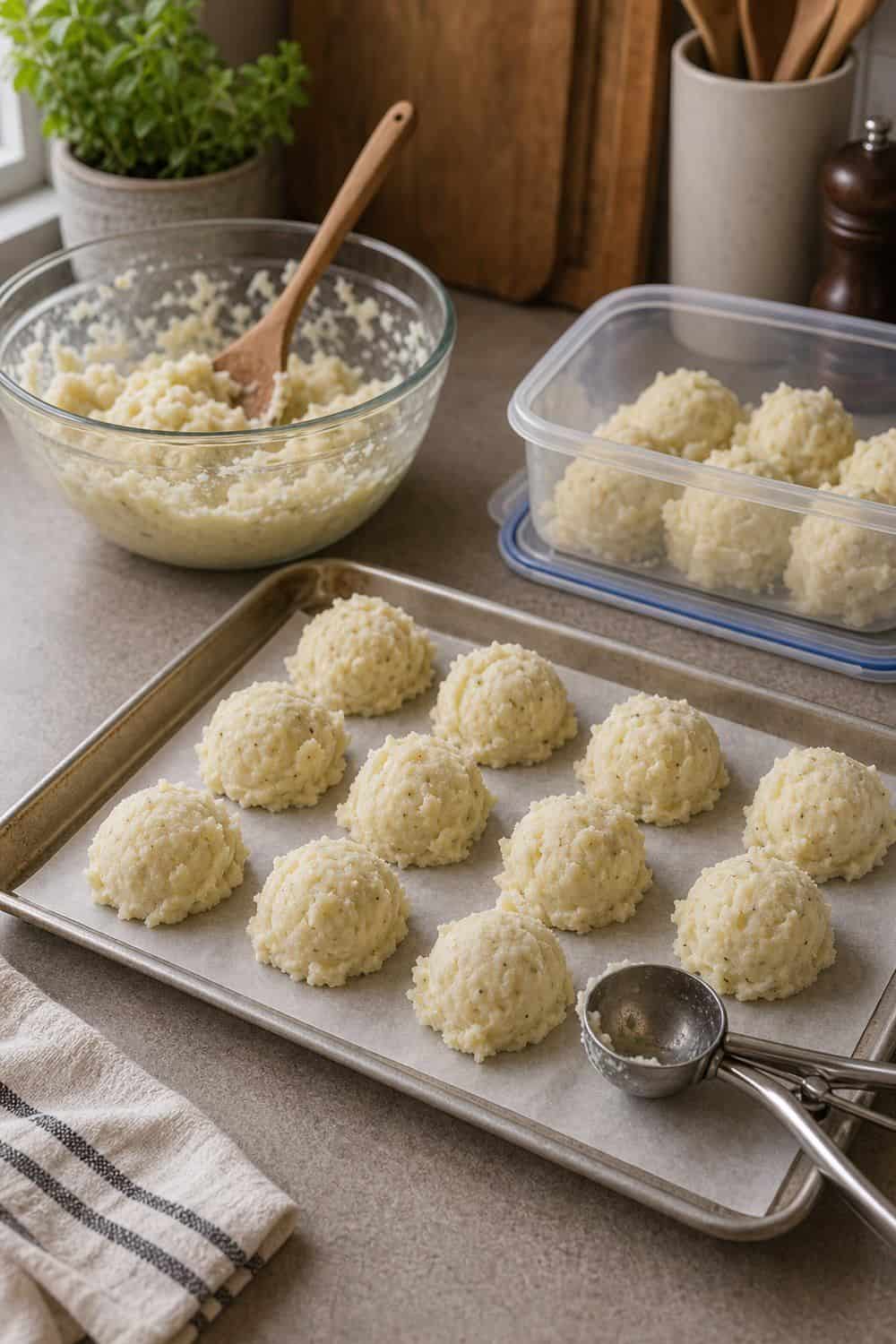20 Holiday Freezer Prep Ideas That Make Life Easier Mashed Potatoes in Freezer Portions for holiday freezer prep