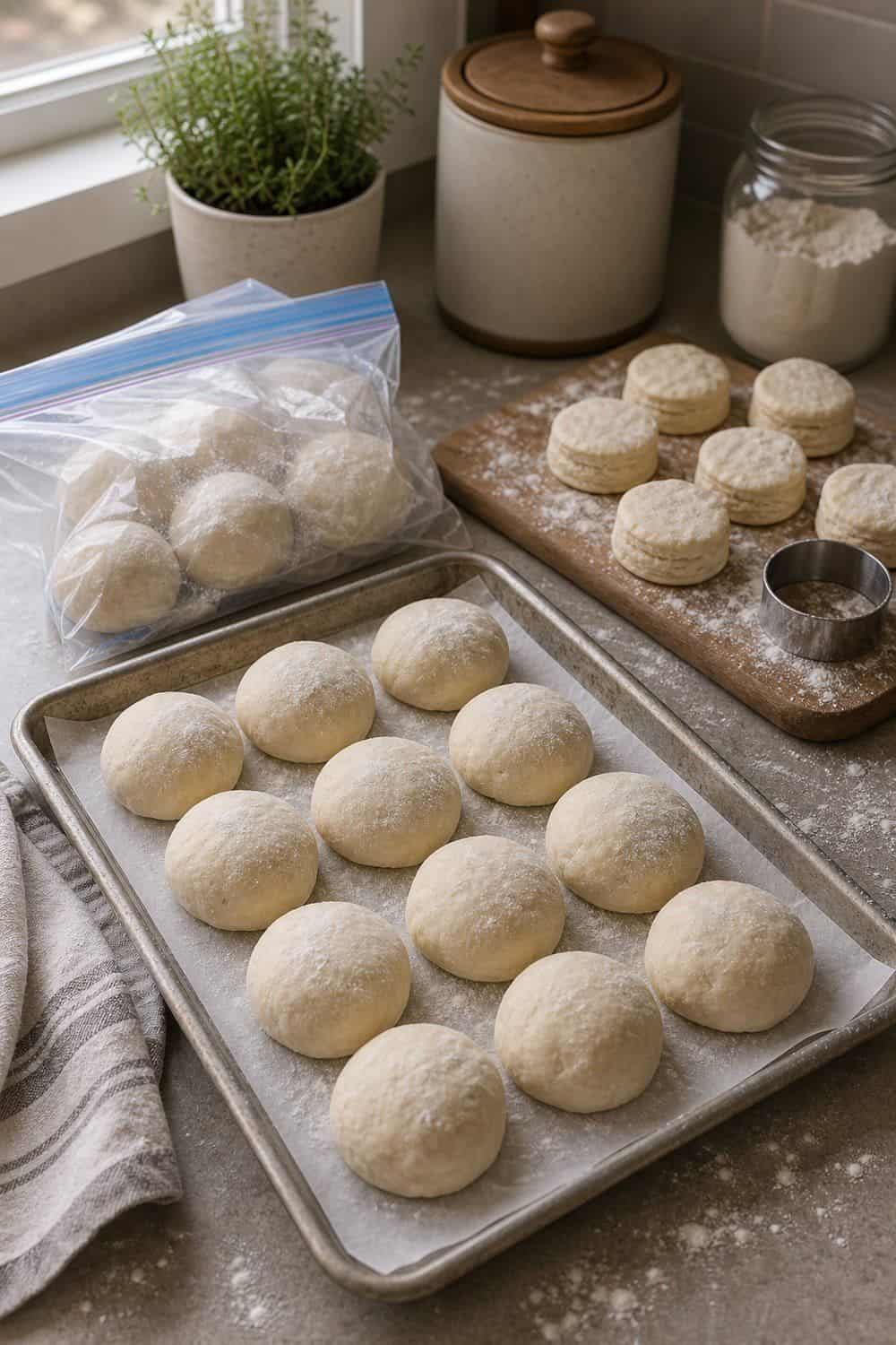 20 Holiday Freezer Prep Ideas That Make Life Easier Dinner Rolls or Biscuit Dough for holiday freezer prep