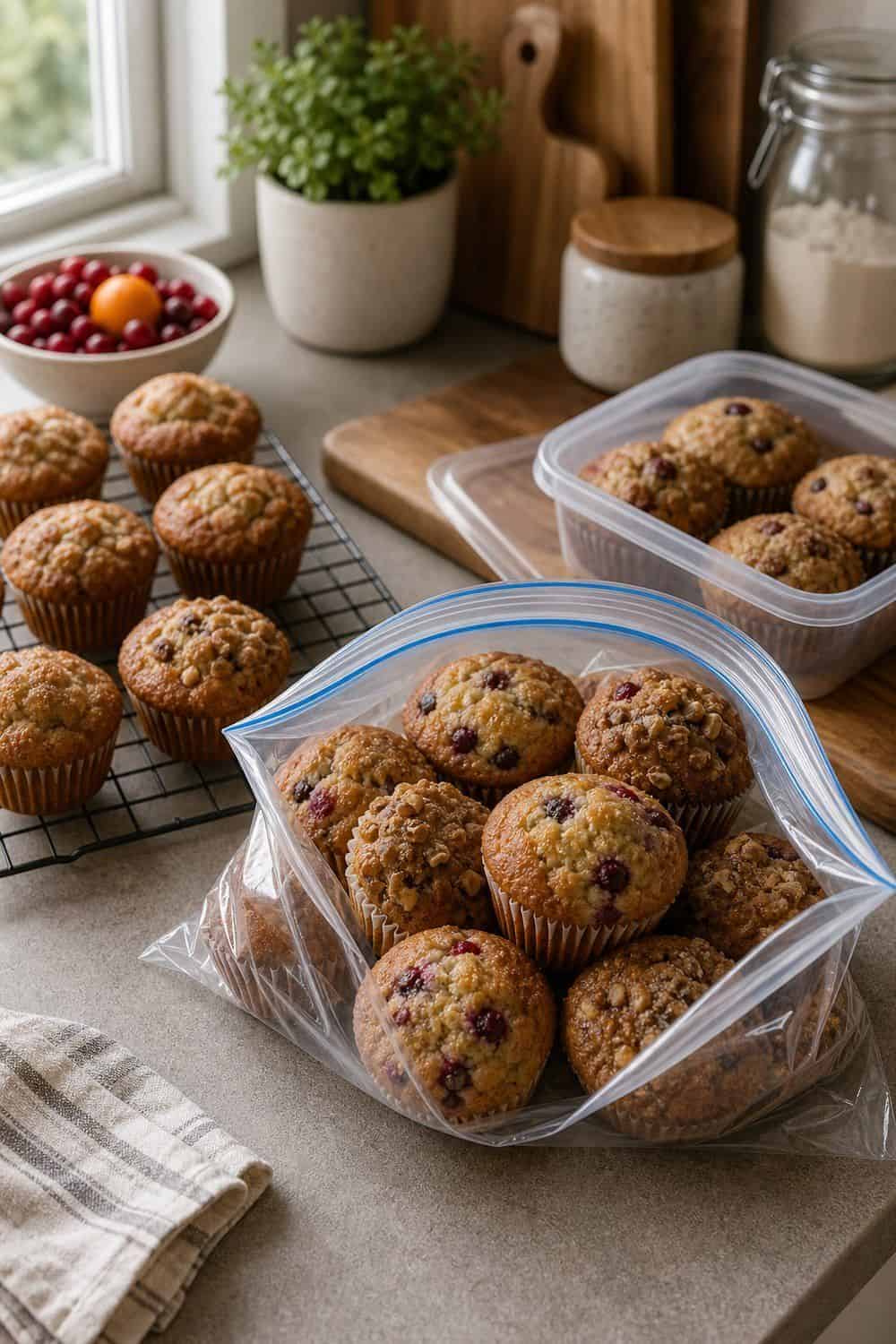 20 Holiday Freezer Prep Ideas That Make Life Easier Muffins for Overnight Guests for holiday freezer prep
