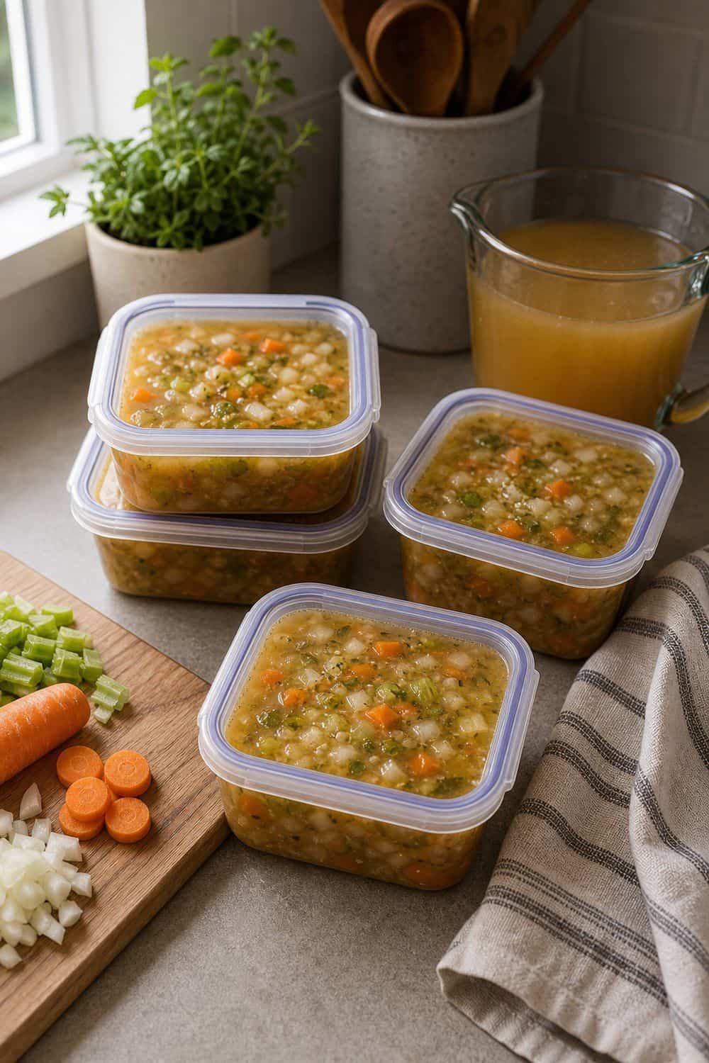 20 Holiday Freezer Prep Ideas That Make Life Easier Soup Starter for Houseguests for holiday freezer prep