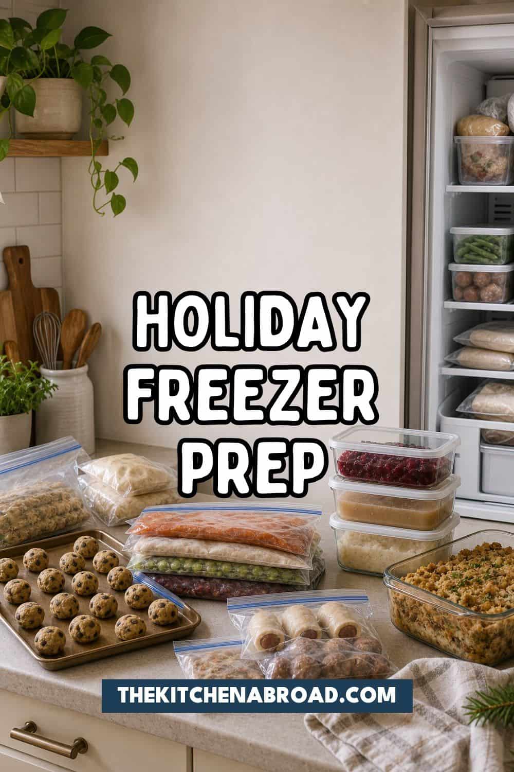 20 Holiday Freezer Prep Ideas That Make Life Easier Holiday freezer prep Pinterest pin