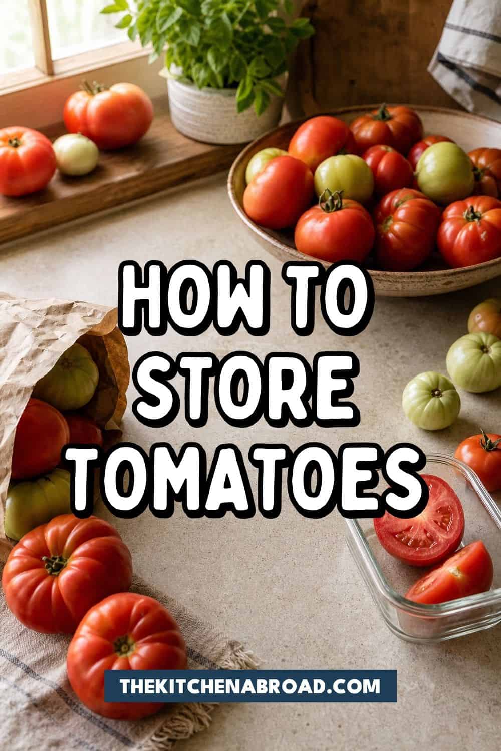 HOME how to store tomatoes pinterest pin