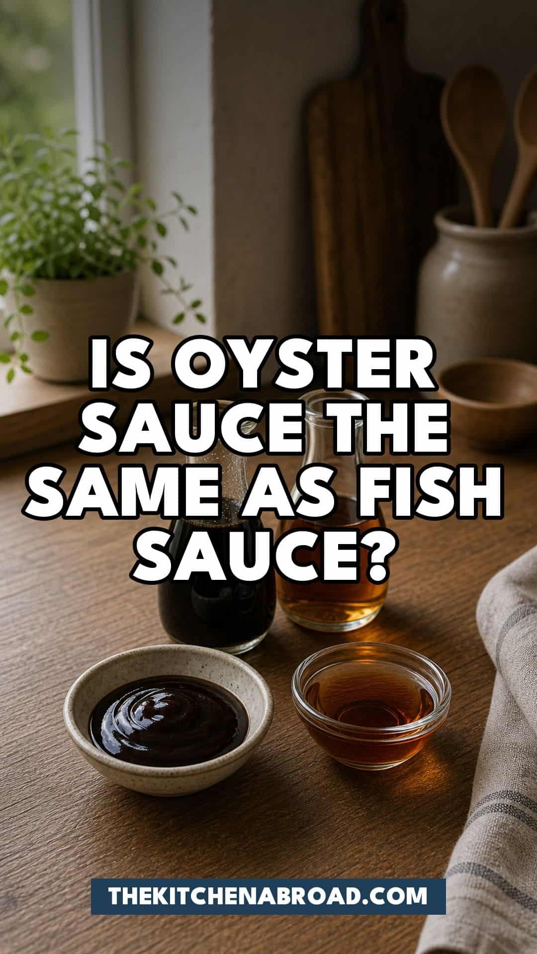 Pinterest pin for Is Oyster Sauce the Same as Fish Sauce?