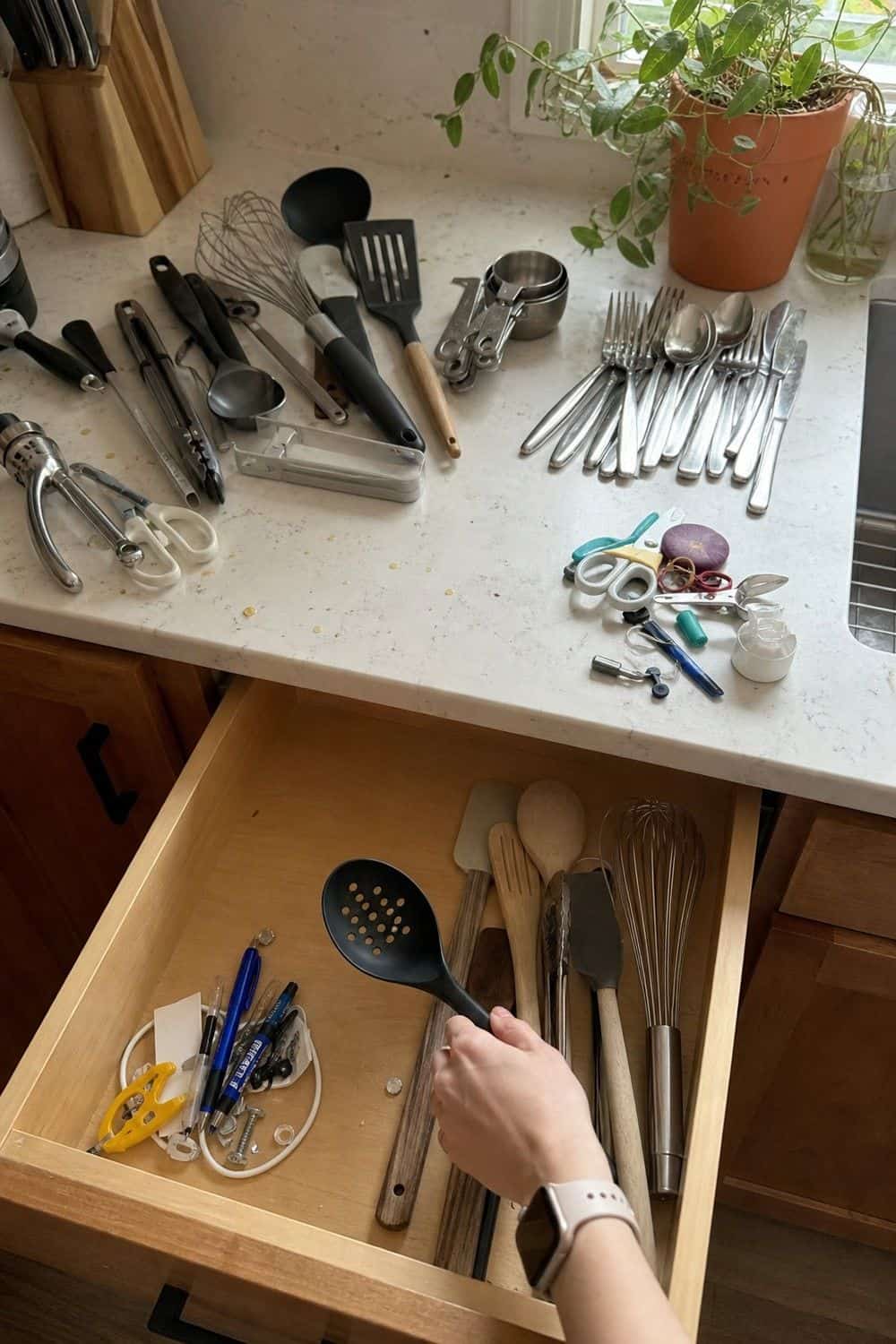 kitchen drawer organization section 01 drawer jobs before organizers