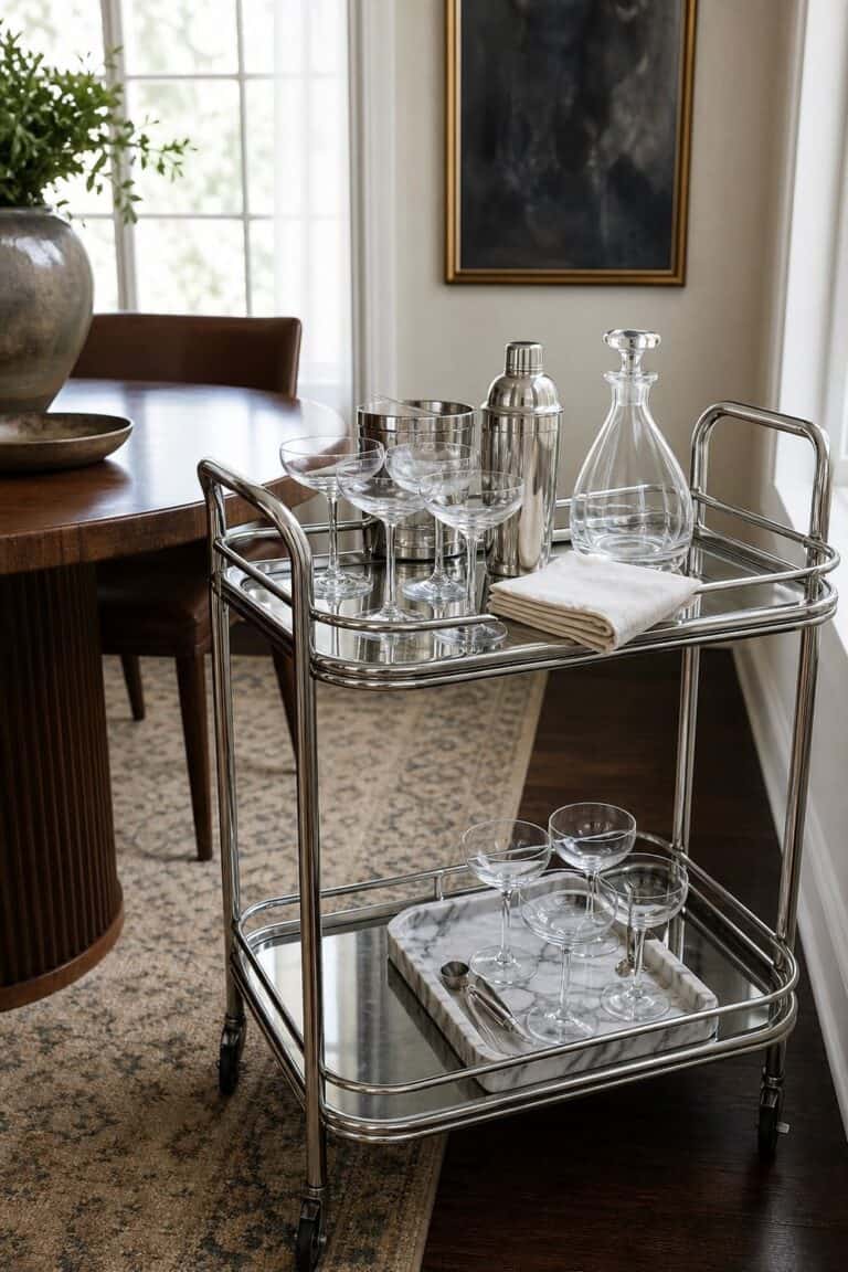 25 Neo Deco Bar Cart Ideas for Easy Hosting