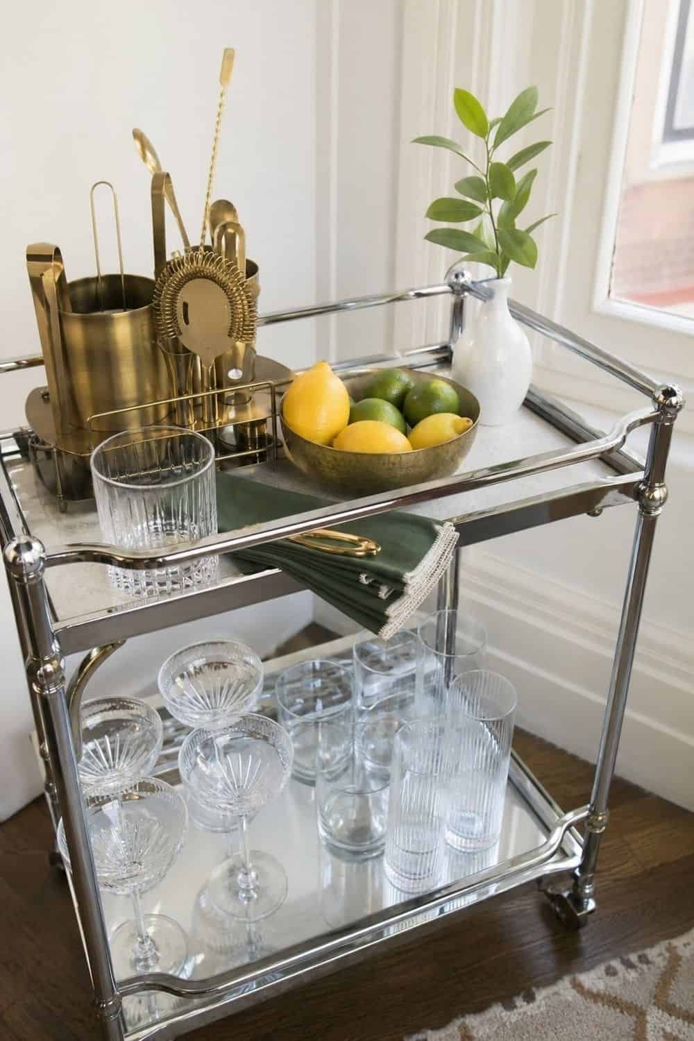 25 Neo Deco Bar Cart Ideas for Easy Hosting Seasonal Restyling Without Rebuying the Cart on a casual neo deco bar cart for easy hosting