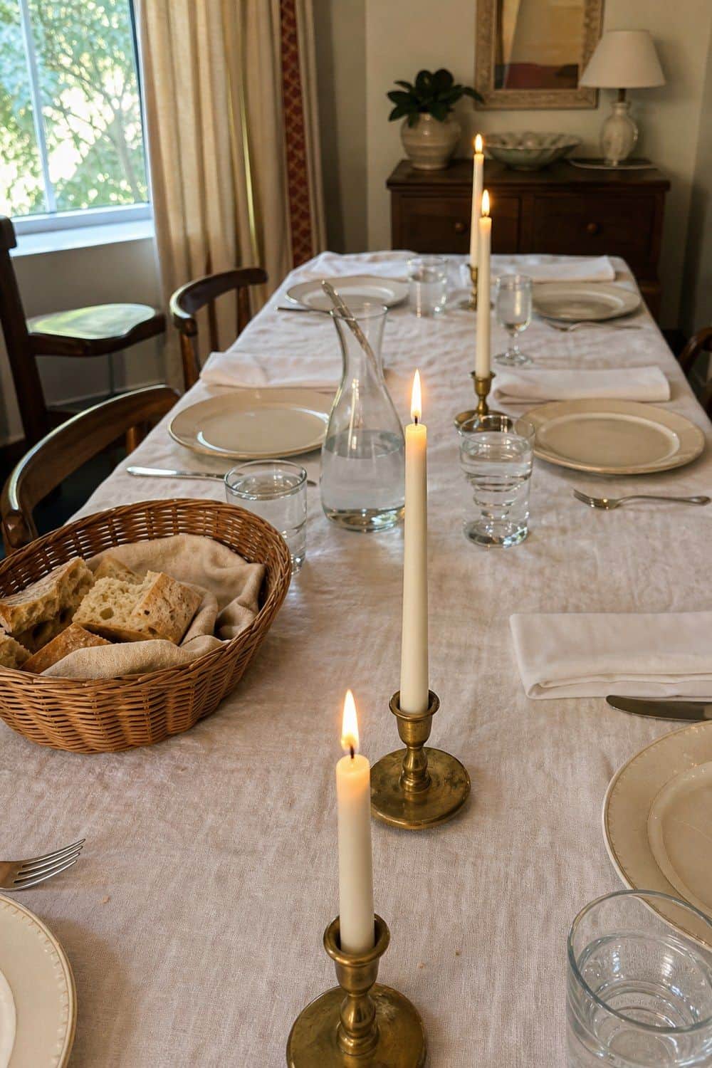 25 Neo Deco Dinner Party Ideas for Easy Hosting neo deco dinner party ideas section 06 low candlelight in a narrow line