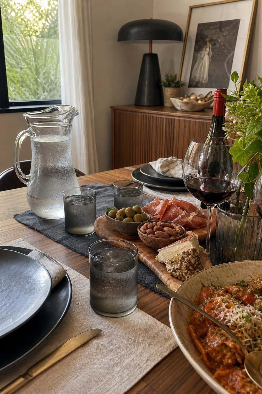 25 Neo Deco Dinner Party Ideas for Easy Hosting neo deco dinner party ideas section 11 smoked glass water within easy reach