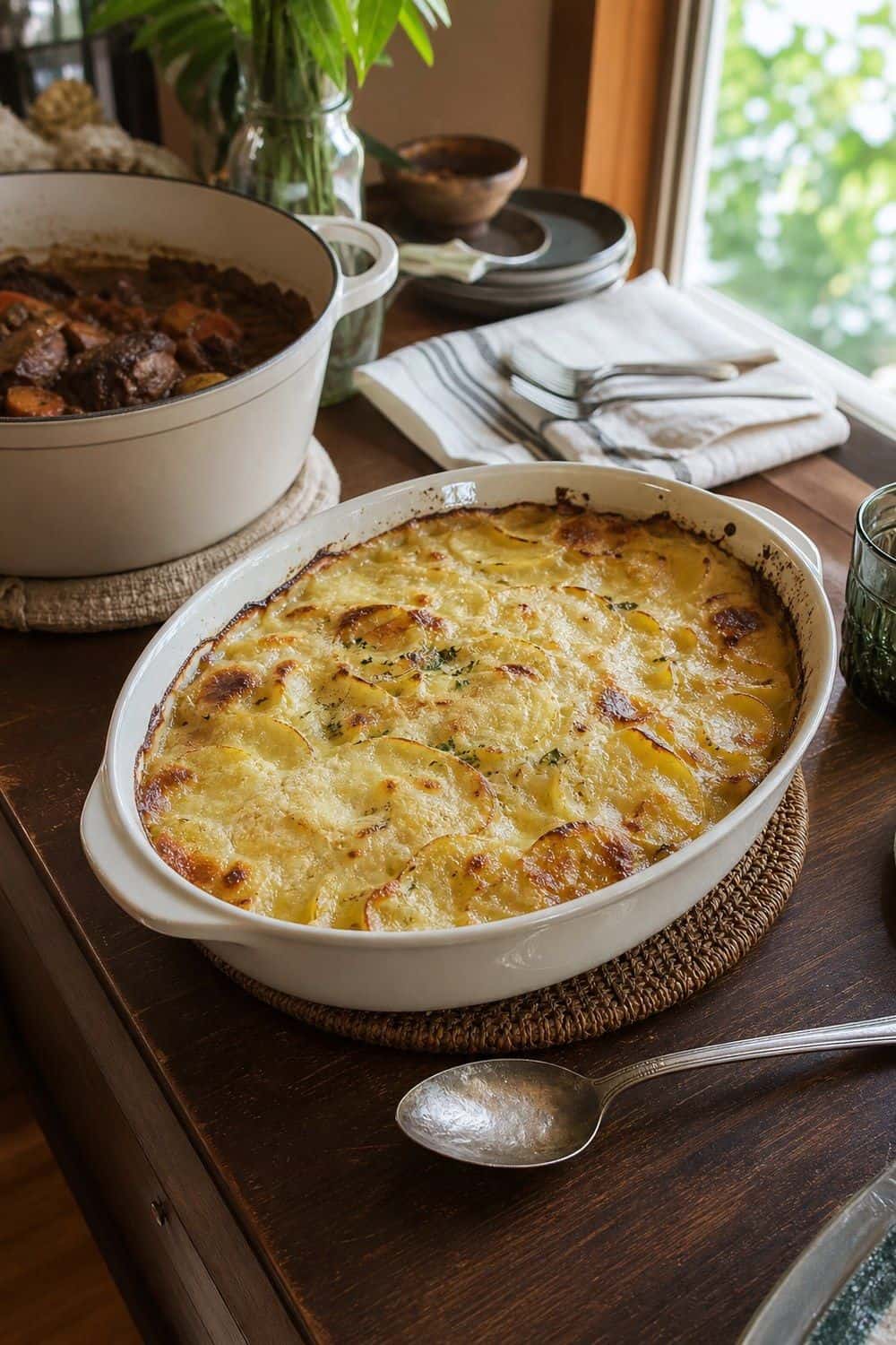 25 Neo Deco Dinner Party Ideas for Easy Hosting neo deco dinner party ideas section 19 warm gratin side in a generous dish