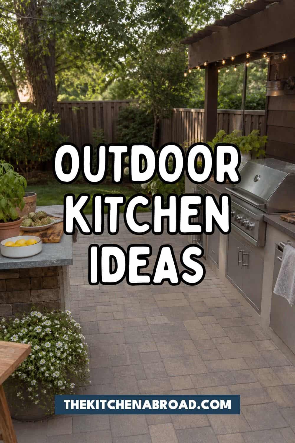 outdoor kitchen ideas pinterest pin