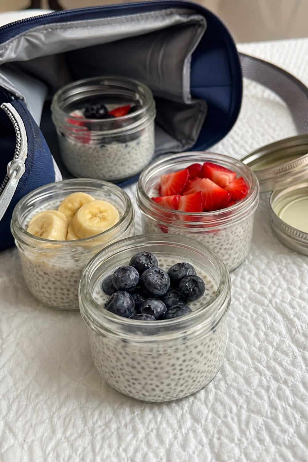 13. Chia Pudding Hotel Breakfast Jars