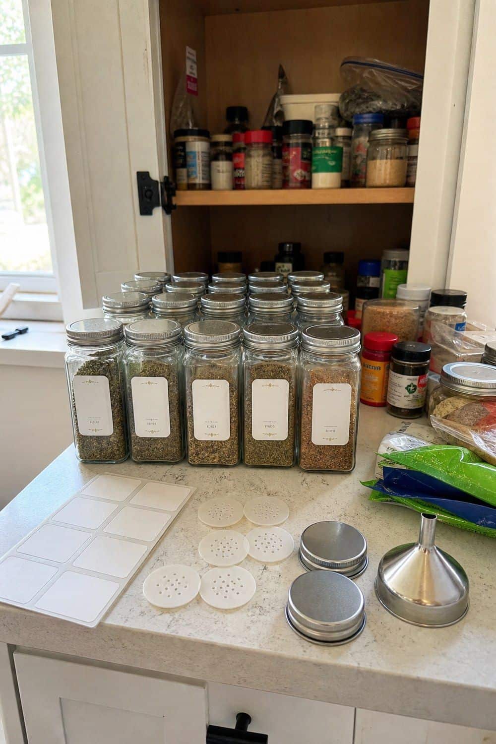 spice jars and labels section 01 glass spice jars with labels for a full reset