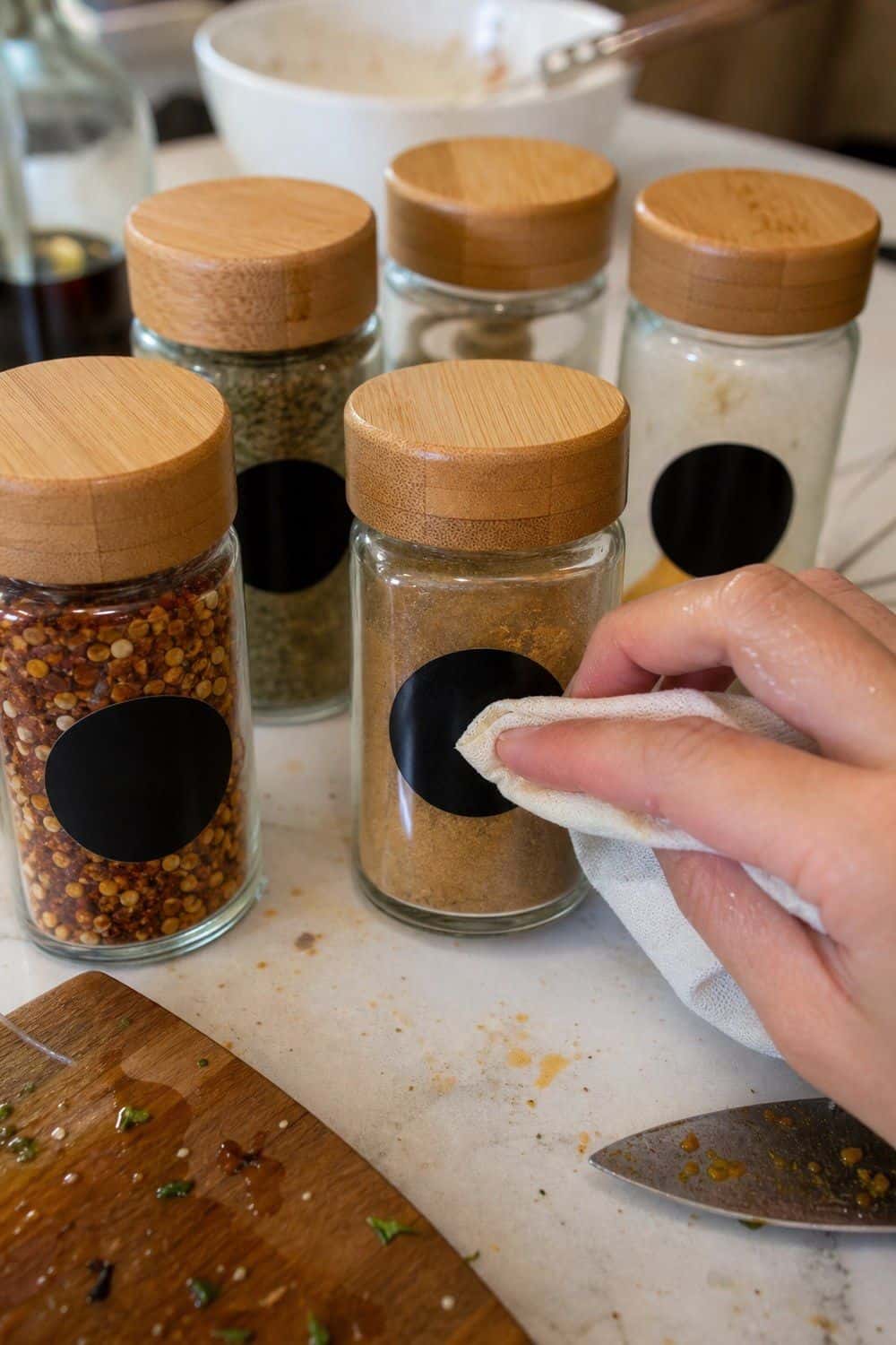 spice jars and labels section 09 waterproof spice labels for kitchen handling