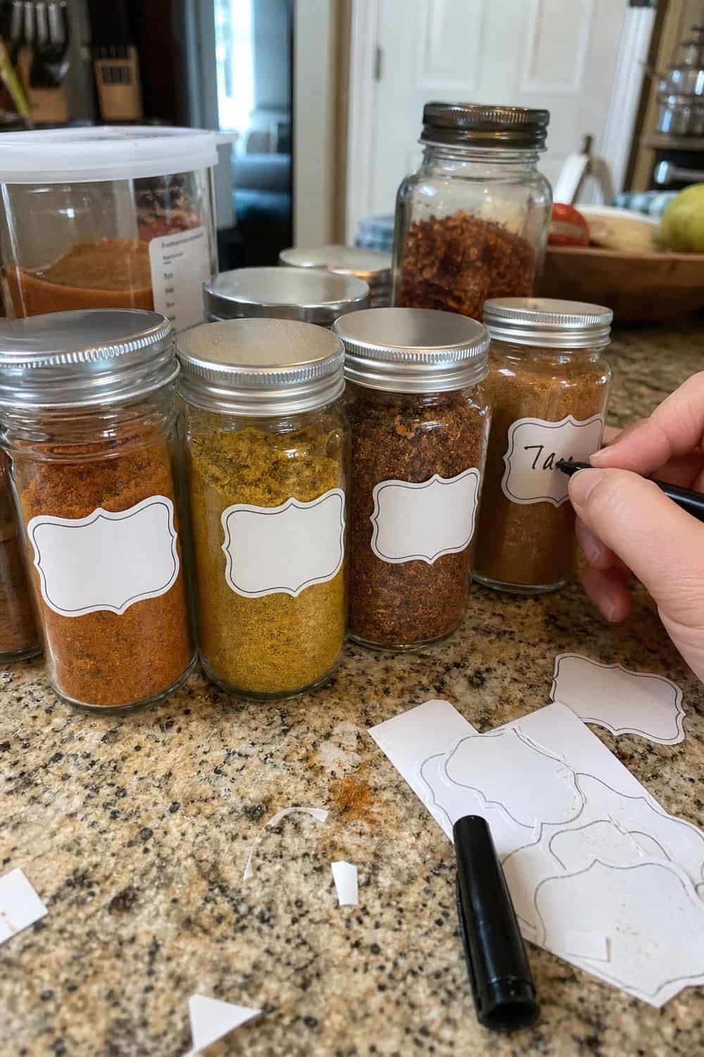 spice jars and labels section 11 blank spice labels for custom blends