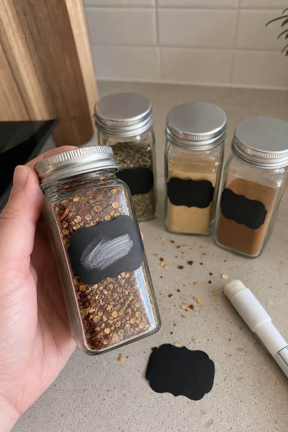 spice jars and labels section 12 chalkboard spice labels for refillable jars